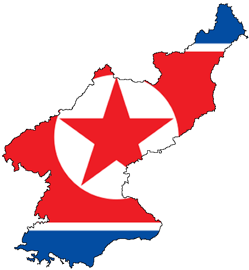 Bandera de Corea del Norte