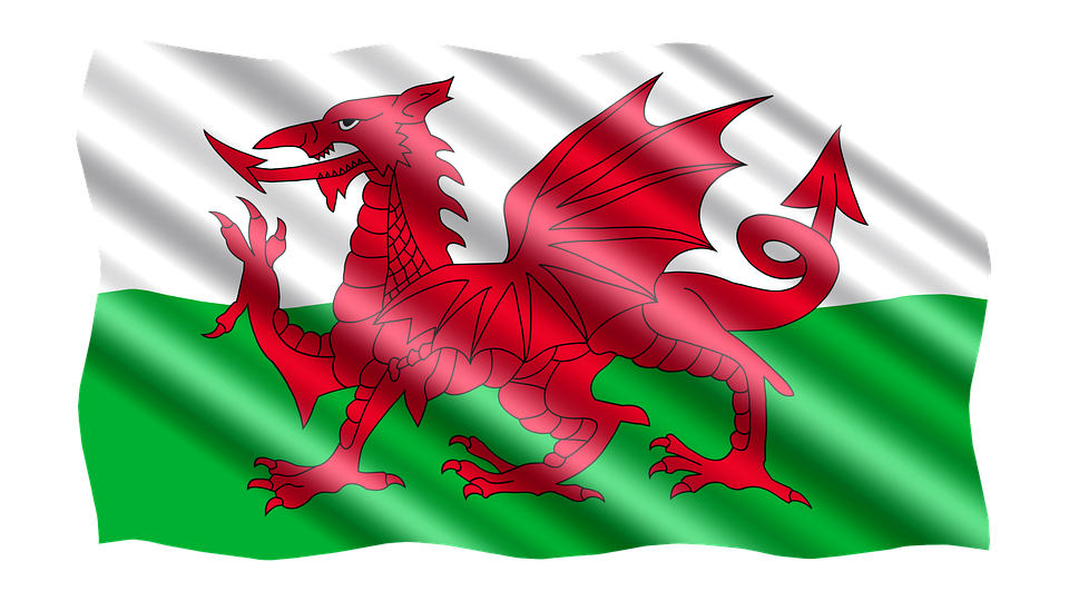 bandera de gales